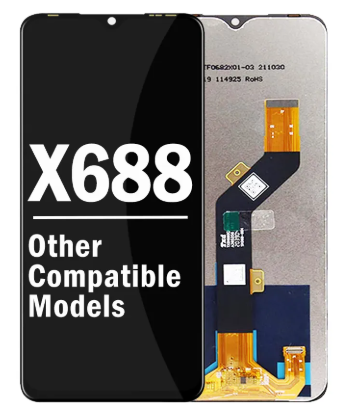 Infinix Hot 10 Play X688 Original Replacement LCD Screen Display Touch Digitizer Assembly Full Complete Screen Panel High Quality Spare Part