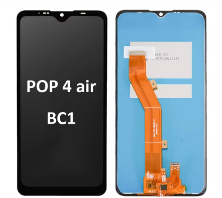Tecno Spark 4 Air BC1 Original Replacement LCD Screen Display Touch Digitizer Assembly Full Complete Screen Panel High-Quality Spare Part