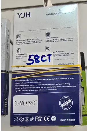 Original Replacement Tecno Spark 7 / KF6 / KF6J / Spark 7T / Spark 7 Pro / Infinix Hot 10i / Smart 7 / Hot 30 5G (BL-58CX / BL-58CT) High Capacity Lithium Polymer Battery
