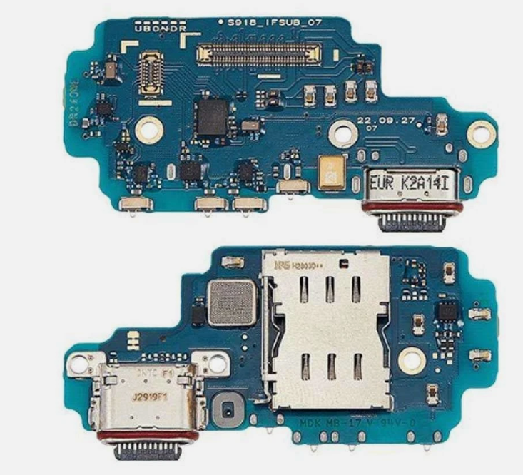 Samsung Galaxy S23 Ultra Charging Plate Flex Cable Replacement USB Charging Port Board for Samsung S23 Ultra Mobile Phone Repair Spare Part
