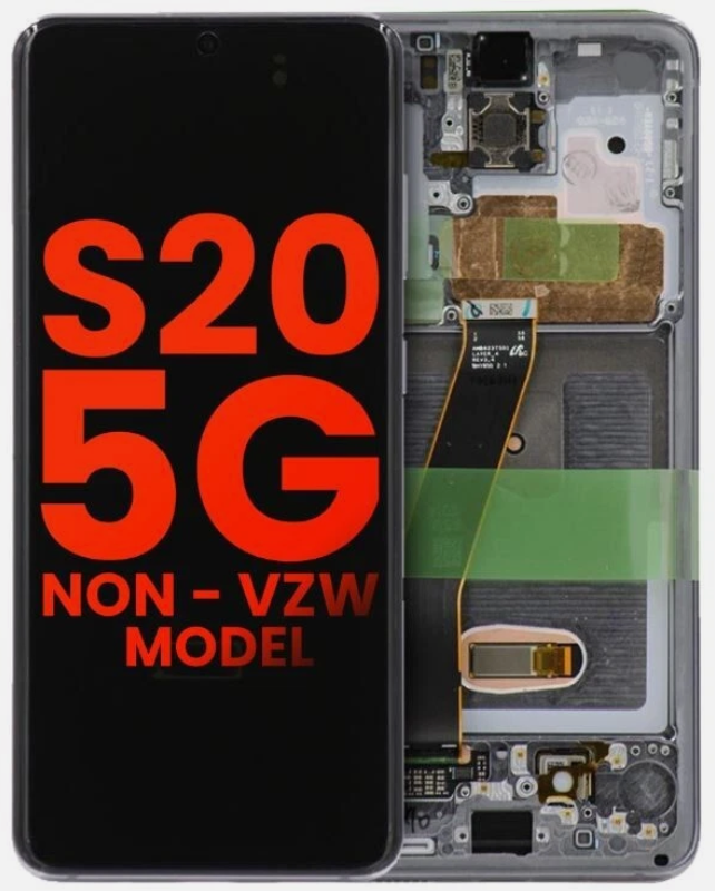 Samsung Galaxy S20 5G OLED Screen Replacement Display Touch Digitizer Assembly for Samsung S20 5G Mobile Phone Repair Spare Part