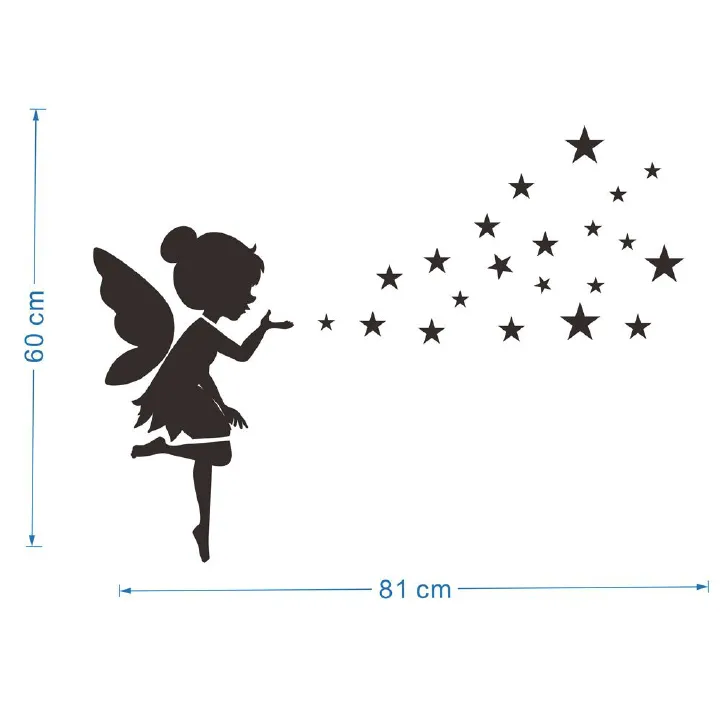 Acrylic stars stereoscopic crystal mirror home decor stickers bedroom living room background home decoration self-adhesive wall stickers