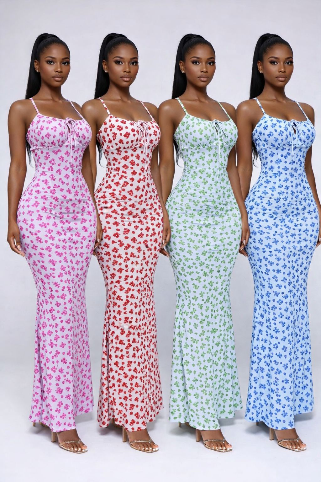 Sundress OFFER! Women's Sleeveless Fancy Summer Maxi Dress - Elegant Bodycon Party/Picnic Sundress