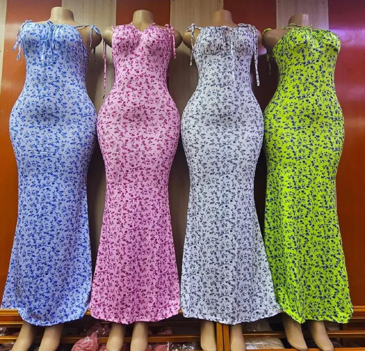 Sundress OFFER! Women's Sleeveless Fancy Summer Maxi Dress - Elegant Bodycon Party/Picnic Sundress