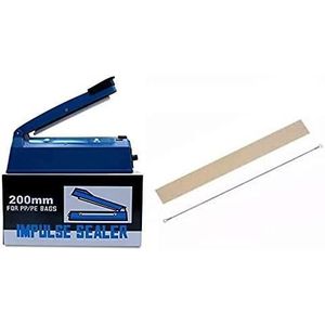 Impulse Electric Polythene Paper Bag Heat Sealer Machine 200mm