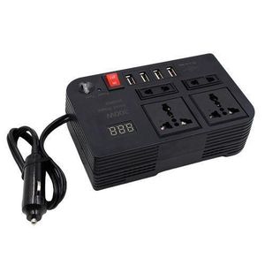 300W Car Power Inverter Dc to Ac 12V to 240V With 4 Ac ports, 4 USB ports + cigarette lighter