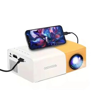 (Power adapter version)HD Mini Projector, Meer Portable Pico Full Color LED LCD Video Projector, Video TV Movie, Party Games, Outdoor Entertainment, Full Reality Speaker with Remote Control