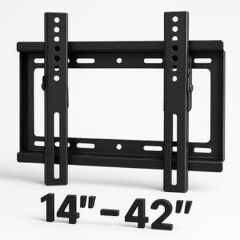 14"-42" TV Flat Panel Wall Bracket Holder Black