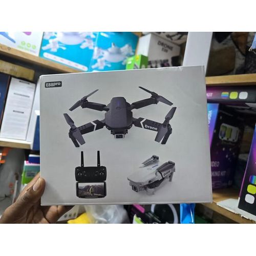 Aerial Drone – 8 m/s Speed, 60m Altitude, Remote with Screen, Extra Battery, Rechargeable, Safe & Fun for 12+ yrs