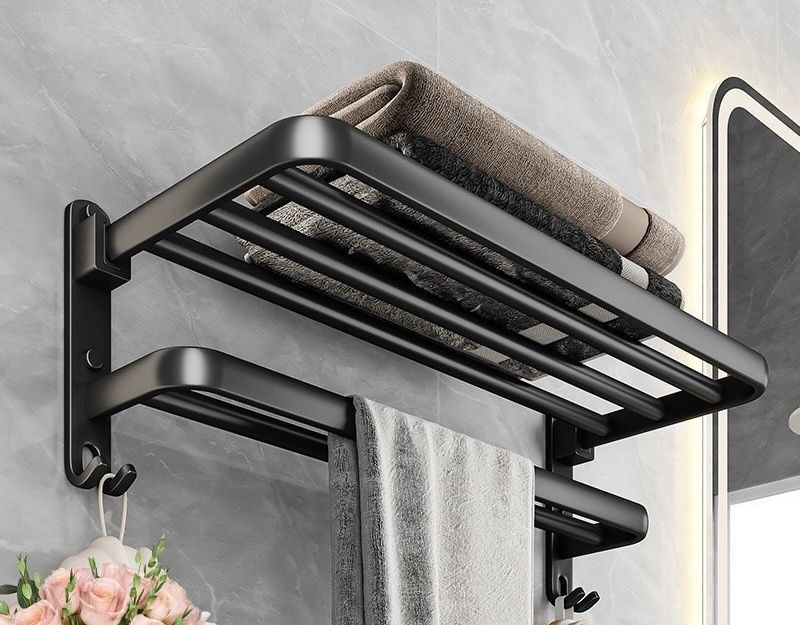 🖤✨ BLACK SUPER STAINLESS TOWEL RACK – 50CM ✨🖤
Add a modern and elegant touch to your bathroom with this Black Super Stainless Towel Rack. Designed for both style and durability, it provides a strong