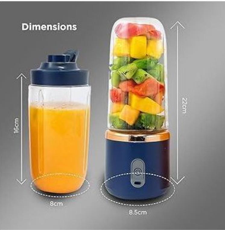 🪄💭 New Arrival! 45W Rechargeable 2-in-1 Portable Blender Juicer (400ml ×2 Cups)
Blend fresh juices and smoothies anytime, anywhere with this powerful and convenient portable blender. Designed for bu