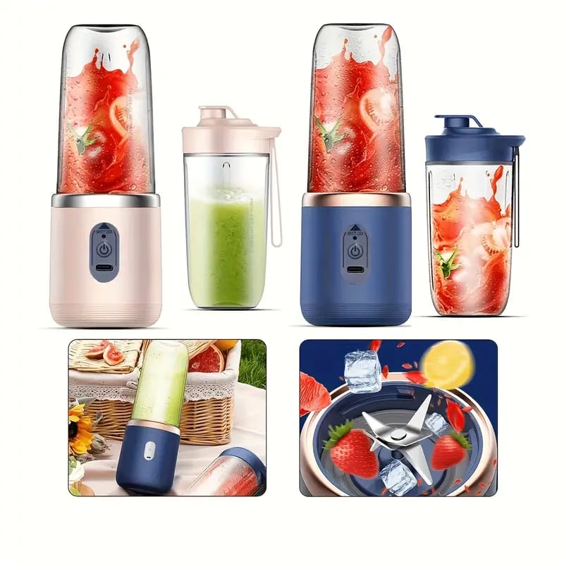 🪄💭 New Arrival! 45W Rechargeable 2-in-1 Portable Blender Juicer (400ml ×2 Cups)
Blend fresh juices and smoothies anytime, anywhere with this powerful and convenient portable blender. Designed for bu