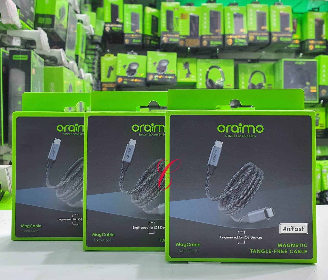 🔥🔌 RESTOCKED
Oraimo MagCable OCD-710CC 60W Magnetic Type-C to Type-C Cable

Charge your devices faster and more conveniently with the Oraimo MagCable OCD-710CC 60W Magnetic Type‑C to Type‑C Cable. I