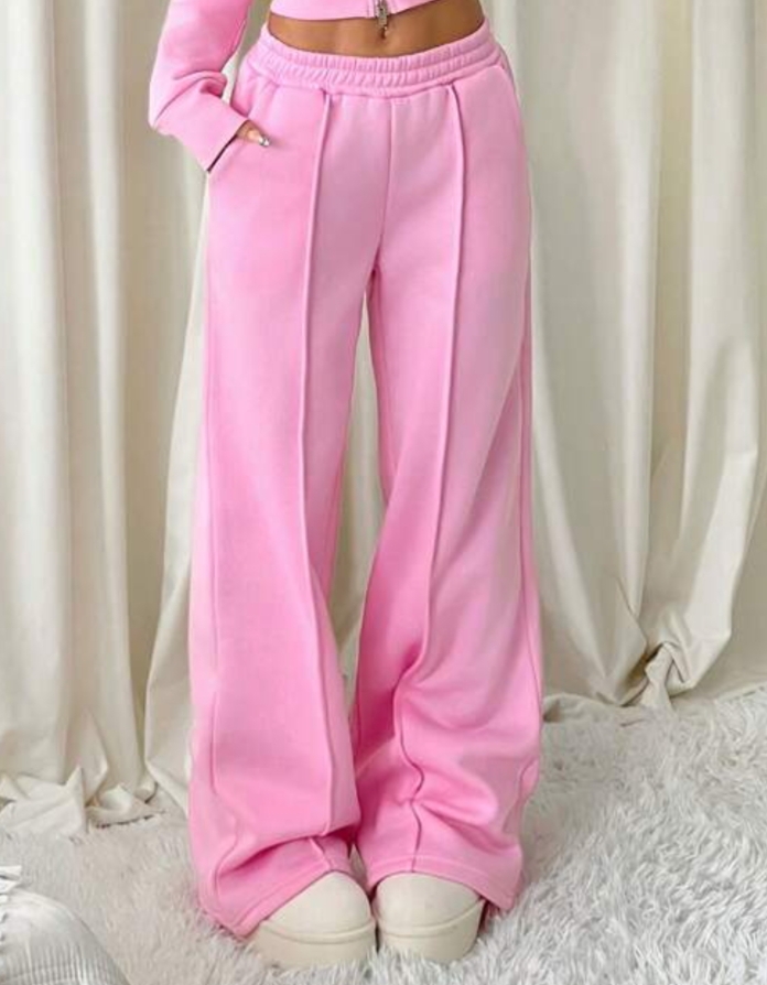 pink casual lounge pants