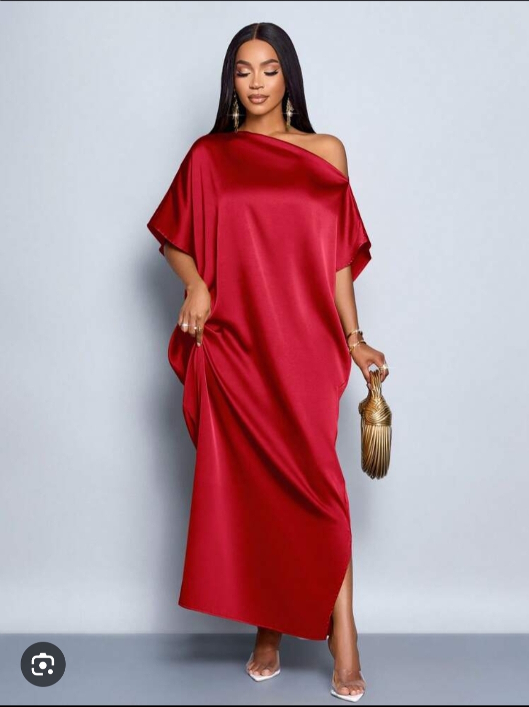 red elegant bubu/kaftan dress