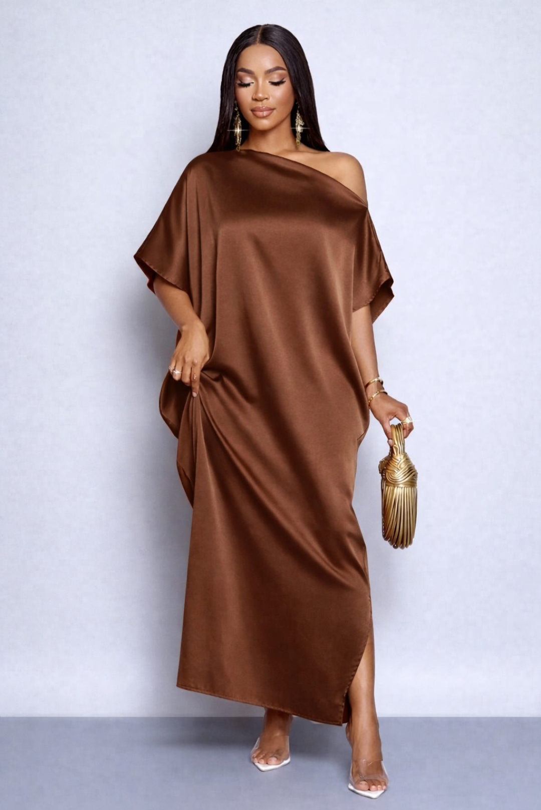 red elegant bubu/kaftan dress