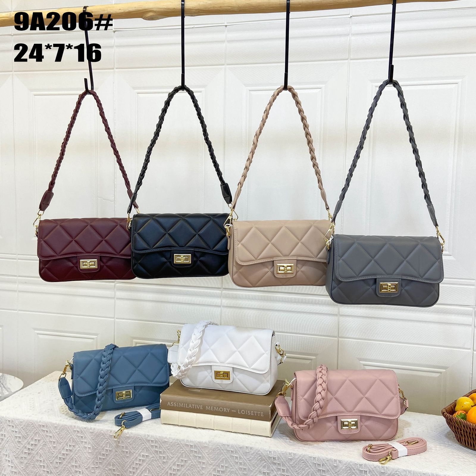 Ladies Sling Bag Women Crossbody Handbag Stylish Shoulder Bag Adjustable Strap PU Leather Small Purse Chic Fashion Everyday Casual Travel Organizer Bag for Girls