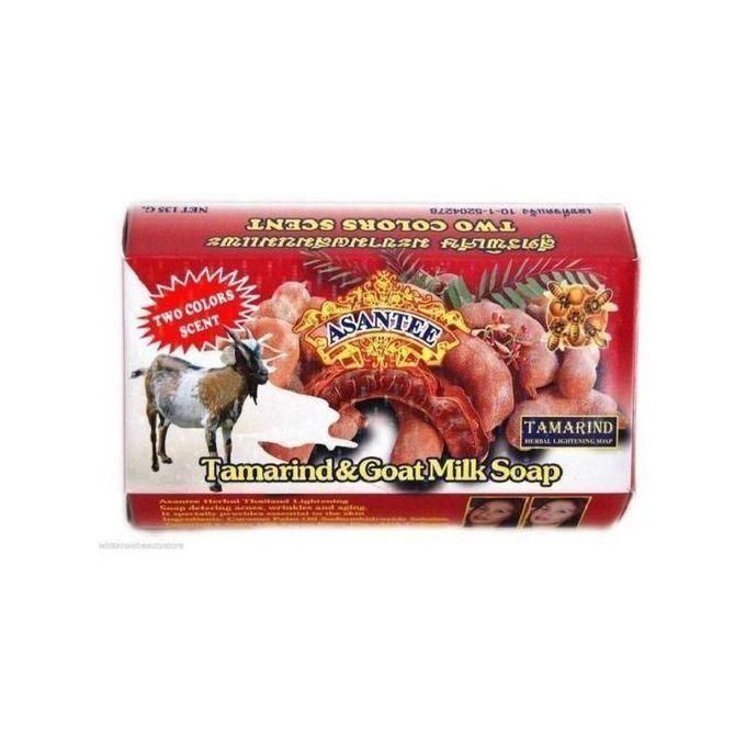 Soap Tamarind & Goat Milk Herbal Soap Asantee 125g Natural Skin Brightening & Moisturizing Anti-Acne Anti-Ageing Deep Cleansing Goat’s Milk Soap with AHA Collagen for Face & Body Care Daily Use