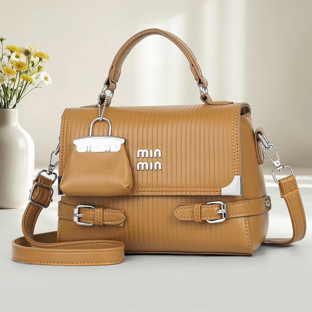 Ladies Sling Bag Women Crossbody Handbag Stylish Shoulder Bag Adjustable Strap PU Leather Small Purse Chic Fashion Everyday Casual Travel Organizer Bag for Girls