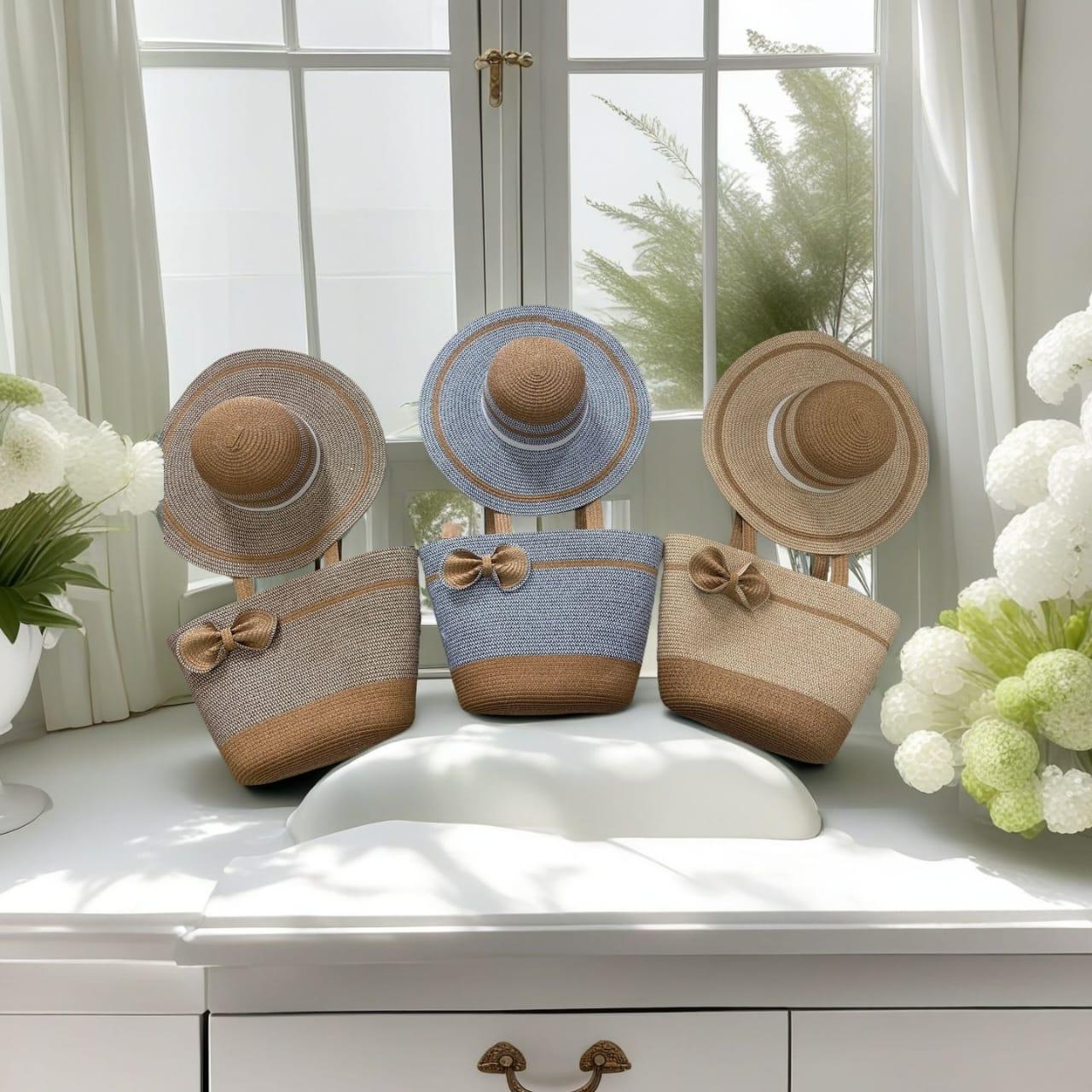 Ladies Sling Bag With Free Matching Hat Stylish Crossbody Shoulder Bag for Women Fashion Handbag Set PU Leather Daily Casual Travel Office Gift