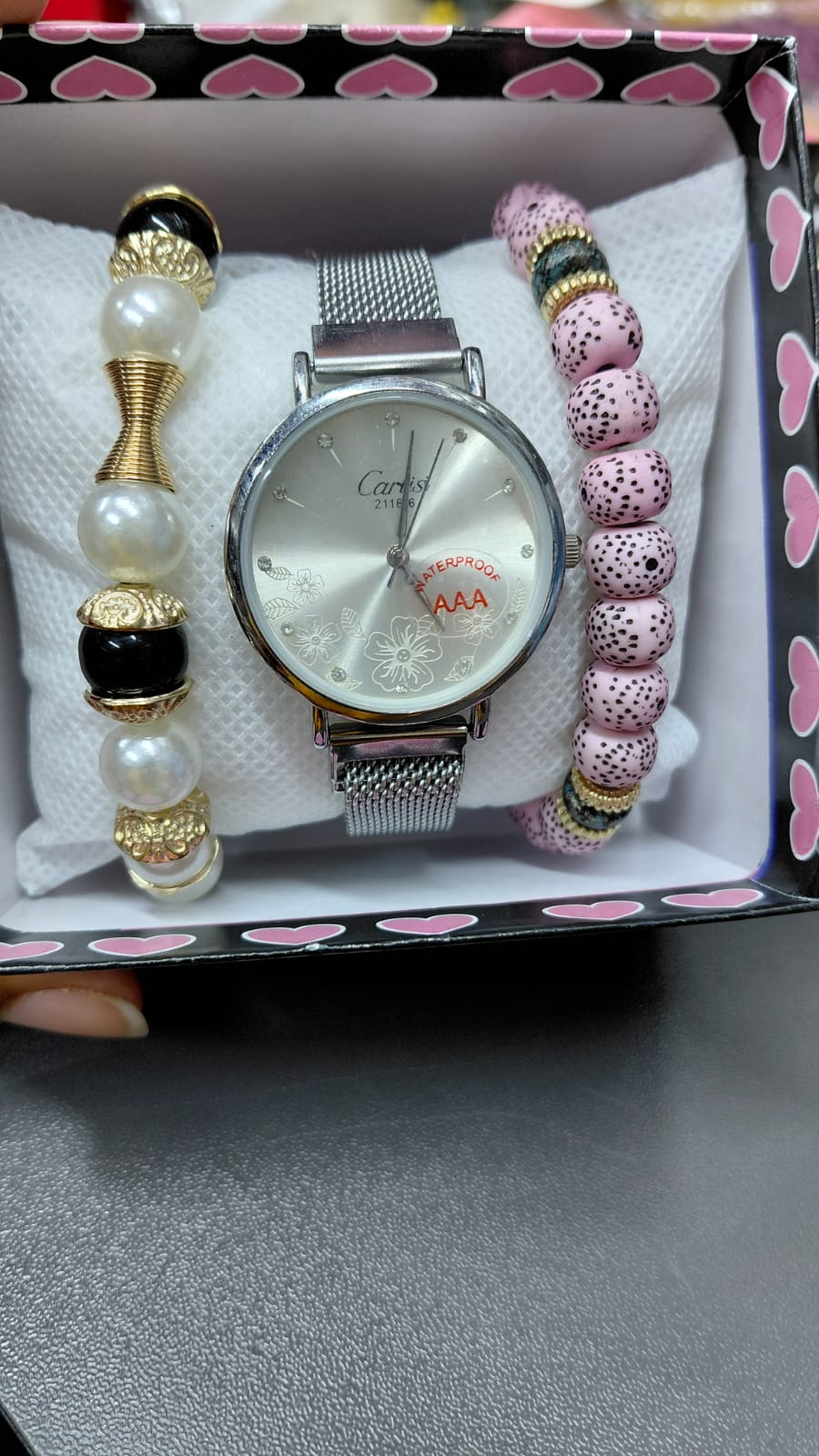 Ladies Wrist Watch Set with Free Bracelets – Elegant Women Quartz Wristwatch, Fashion Crystal Dial, Stainless Steel Band, Casual & Office Wear, Perfect Gift for Women & Girls