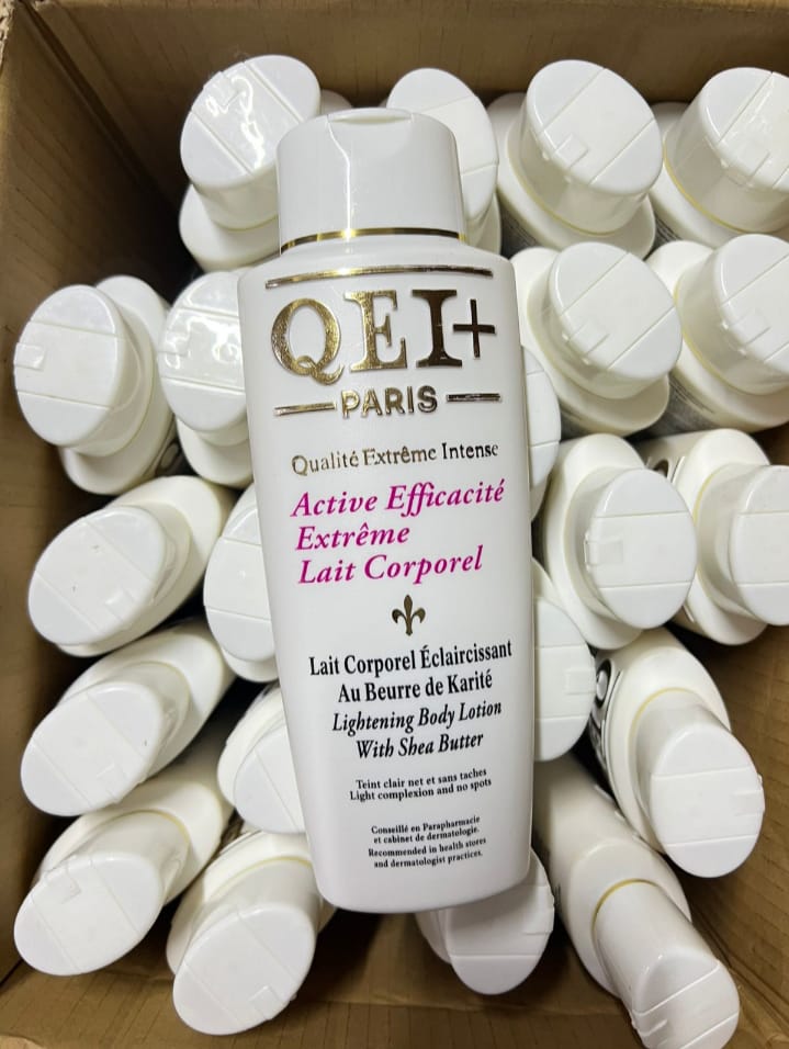 QEI+ Paris Active Performance Multi-Action Lait Corporel 500ml – Brightening Body Lotion, Even Skin Tone, Smooth & Soft Skin, Moisturizing, Spot-Correcting, Fast Action Skincare Milk