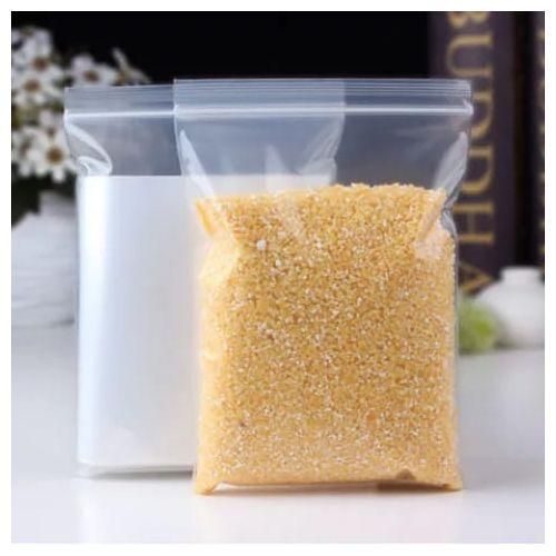100pcs Heavy Gauge Reusable Ziplock Fridge Storage Bags - Clear Reusable food silicone freezer bags