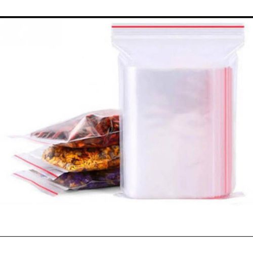 100pcs Heavy Gauge Reusable Ziplock Fridge Storage Bags - Clear Reusable food silicone freezer bags