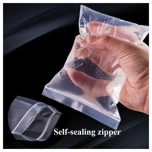 100pcs Heavy Gauge Reusable Ziplock Fridge Storage Bags - Clear Reusable food silicone freezer bags