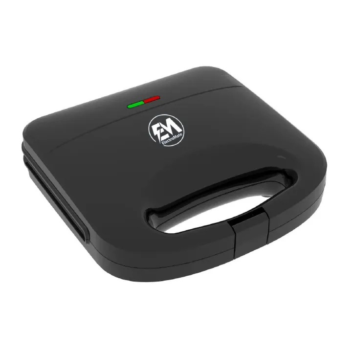 EM Sandwich Maker 2-Slice Non-Stick 750W Toaster for Bread – Perfect for Quick and Easy Snacks ElectroMate
