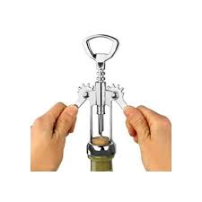 Corkscrew multi functional wine opener Heavy-Duty Manual Bottle Opener with Double Lever Arms for Easy Cork Removal, Ideal for Home, Bar & Restaurant Use