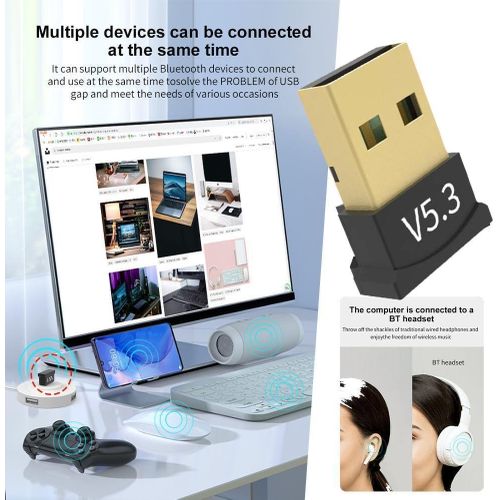 V5.0 Wireless USB Bluetooth 5.0 Adapter Bluetooth Dongle Receiver Adapter Bluetooth Transmitter