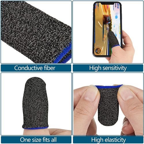 Oem Mobile Gaming Thumb Finger Sleeves + Storage Case