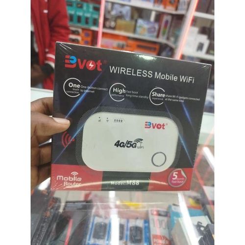 BVOT Portable Wireless Wifi Mifi Hotspot 4G/5G – Universal Pocket Router For Reliable Internet On Airtel, Safaricom, And Telkom