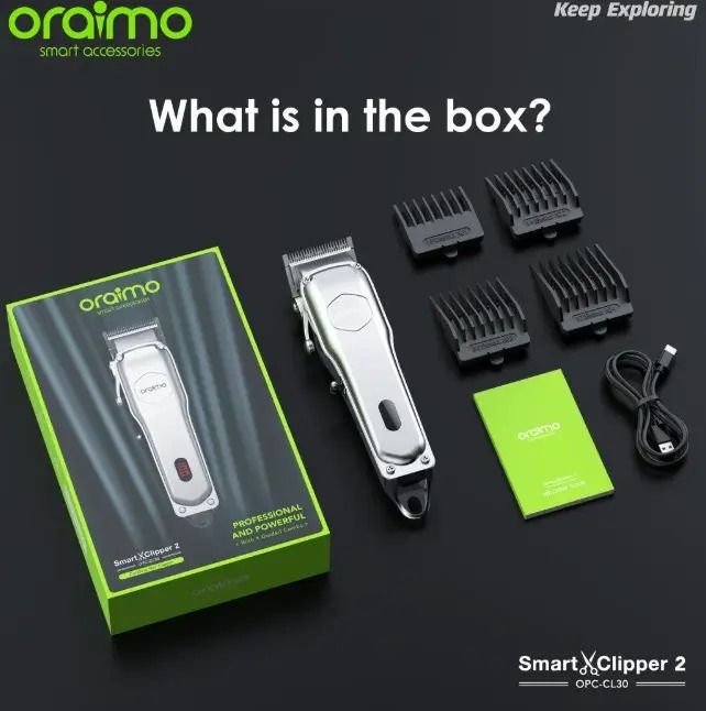 oraimo Smart Clipper 2 Professional Hair Clipper + Oraimo Full Micro Charger