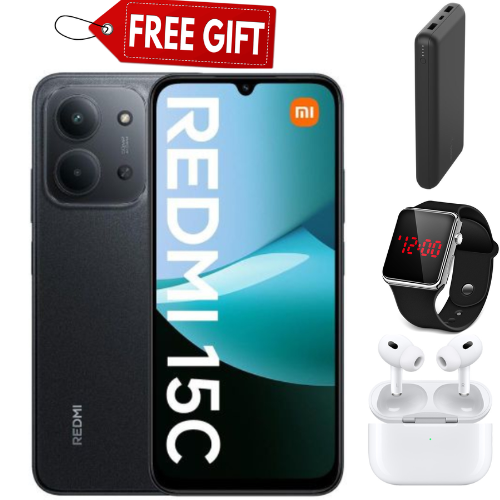 LIMITED DISCOUNT !!!! BRAND NEW BRAND NEW REDMI 15C 256/128GB ROM + 8GB/16 RAM EXPANDABLE 6.9'' LCD 50MP Main Camera 8MP selfie camera 6000mAh 33W Fast Charger Android 15 Side Fingerprint -Smartphones