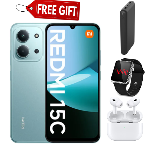LIMITED DISCOUNT !!!! BRAND NEW BRAND NEW REDMI 15C 256/128GB ROM + 8GB/16 RAM EXPANDABLE 6.9'' LCD 50MP Main Camera 8MP selfie camera 6000mAh 33W Fast Charger Android 15 Side Fingerprint -Smartphones