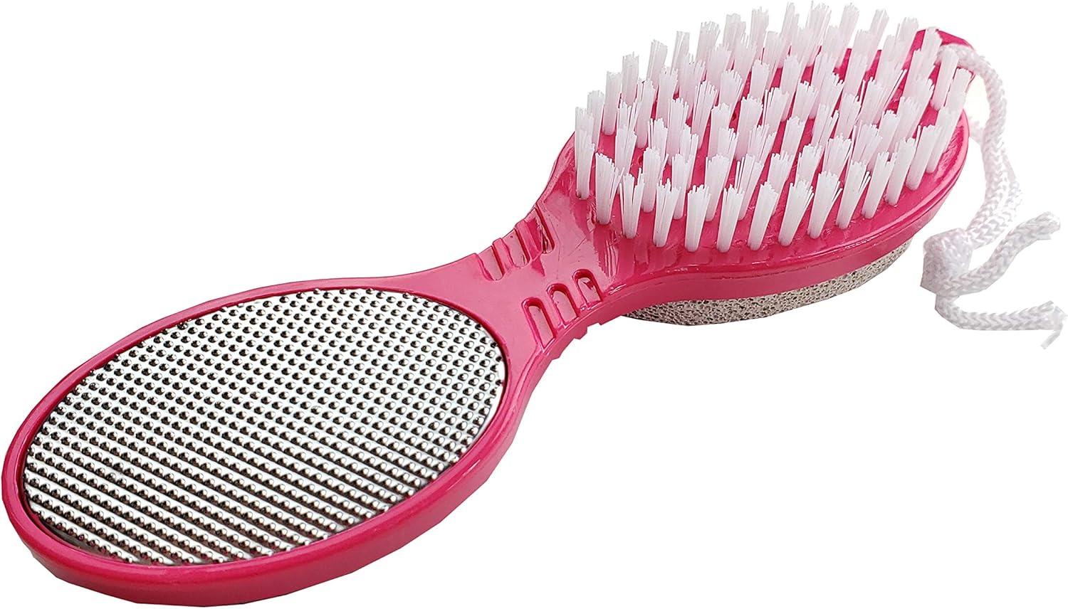 4 in 1 The Pedi Care Stick 4 Sided Pedicure Paddle Metal File and Emery Board Tool with Pumice Stone for Feet