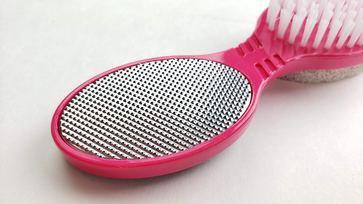 4 in 1 The Pedi Care Stick 4 Sided Pedicure Paddle Metal File and Emery Board Tool with Pumice Stone for Feet