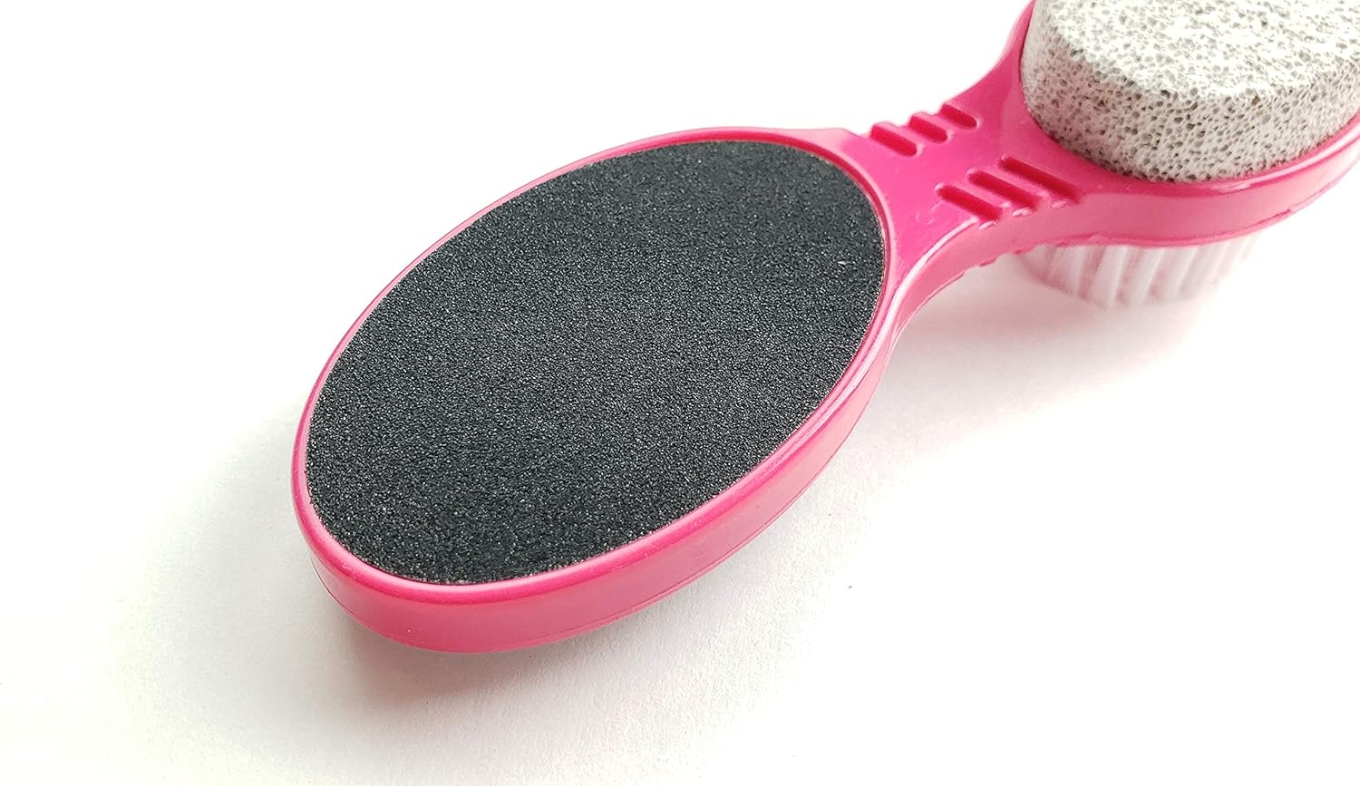 4 in 1 The Pedi Care Stick 4 Sided Pedicure Paddle Metal File and Emery Board Tool with Pumice Stone for Feet