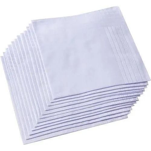 Fashion White  Handkerchiefs 100% cotton-12