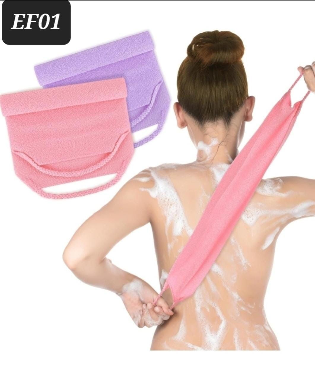 Bathing loofah Back scrubber Japanese Beauty Skin Bath Wash Cloth Towel Anti-Shrink 1pc Japanese Korean Asian African Exfoliating Bath Washcloth Mitt Scrub For Body Luffa Loofah Premium  Towel