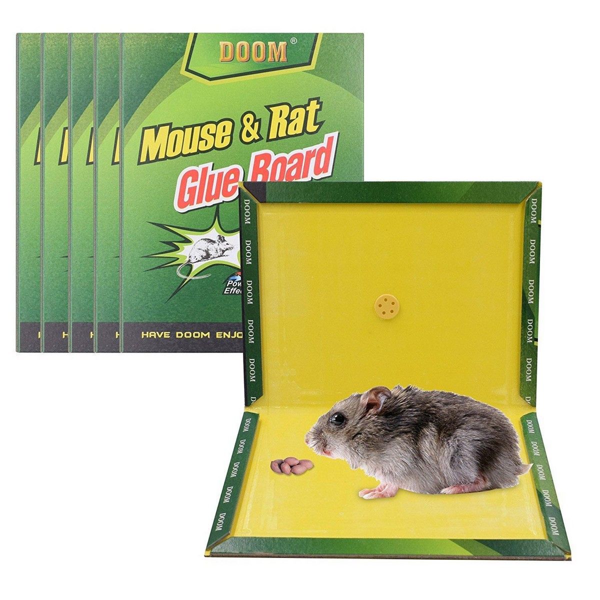 Multipurpose Strong Adhesive Rat & Mouse Glue Board Traps - Non-Toxic Sticky Pest Control Boards for Home & Commercial Use