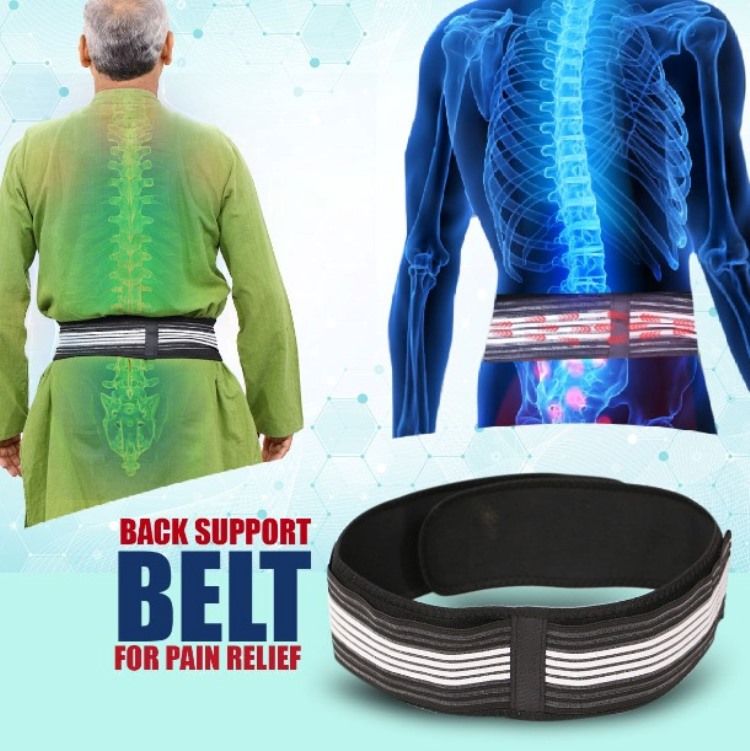 Unisex Adjustable Lower Back Support Belt – SI Joint & Sciatica Pain Relief Waist Brace with Compression Strap (120cm / 140cm)
