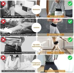 Unisex Adjustable Lower Back Support Belt – SI Joint & Sciatica Pain Relief Waist Brace with Compression Strap (120cm / 140cm)