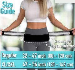 Unisex Adjustable Lower Back Support Belt – SI Joint & Sciatica Pain Relief Waist Brace with Compression Strap (120cm / 140cm)