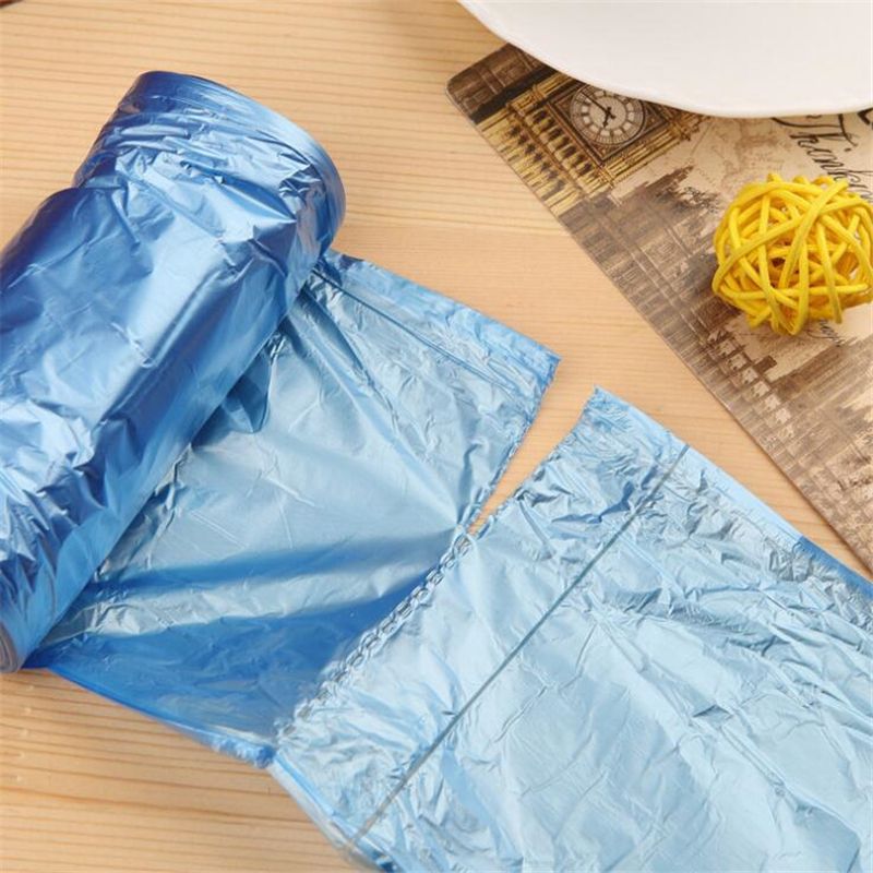 Disposable Trash Bags – PE Garbage Bags with Handles for Kitchen, Office, Bathroom & Home Use - 100 PCS - 40 x 50cm