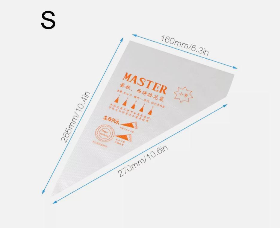 100PCS Disposable Icing Piping Bags – Heavy Duty Food Grade Pastry Bags for Cake, Cupcake & Cookie Decorating (Small/Medium/Large)