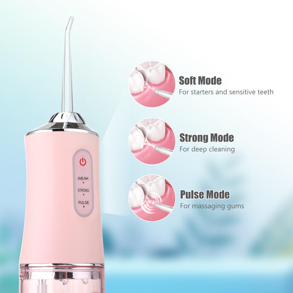 Portable Air Powered Dental Water Flosser – Cordless Oral Irrigator for Teeth & Gum Cleaning | Battery-Free, Travel-Friendly