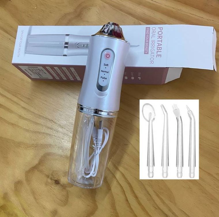 Portable Air Powered Dental Water Flosser – Cordless Oral Irrigator for Teeth & Gum Cleaning | Battery-Free, Travel-Friendly